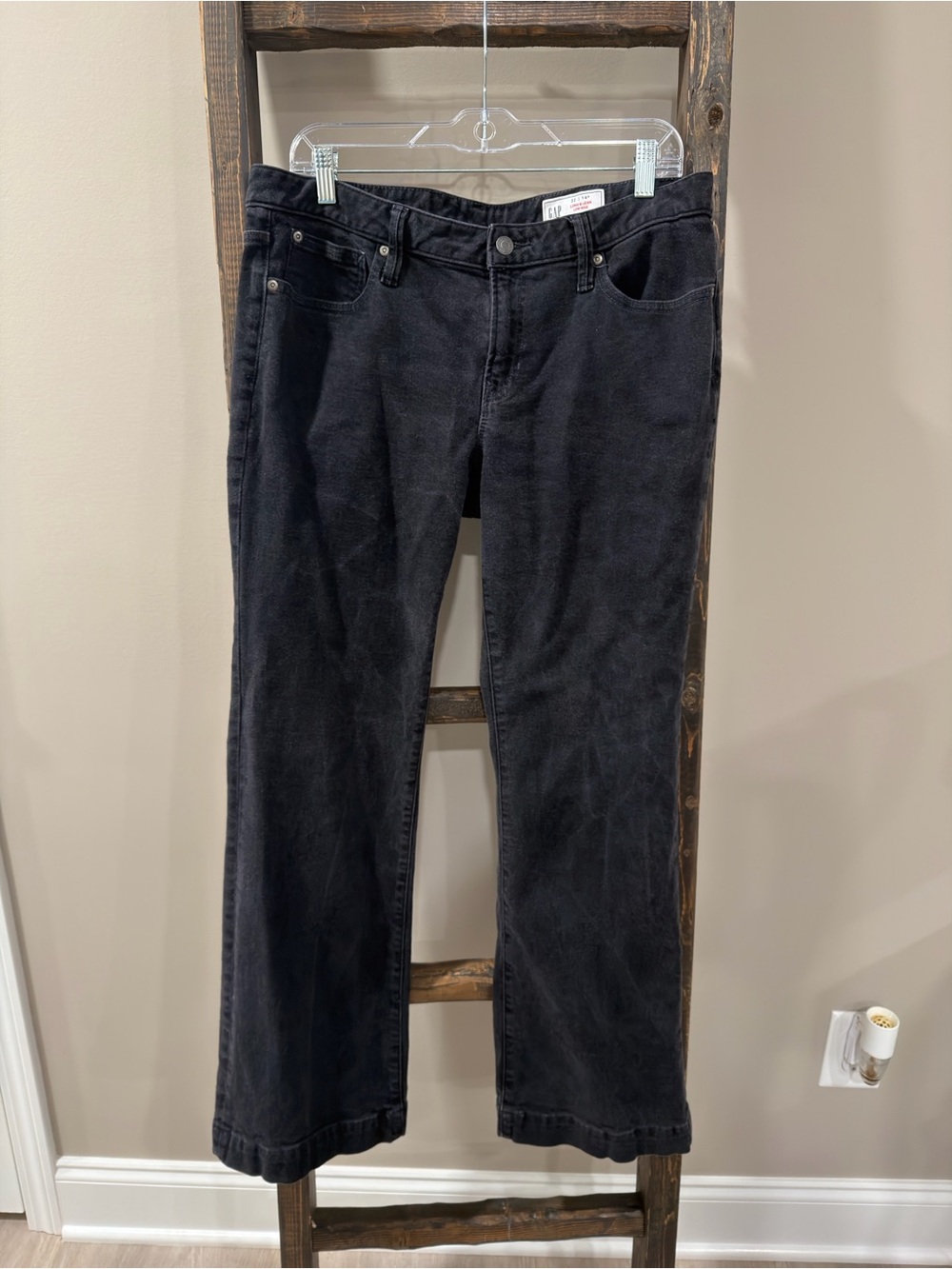 Gap Long & Lean Low Rise Black Denim Jeans